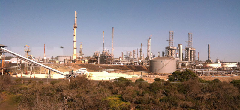 Phillips 66 Nipomo Mesa Refinery in San Luis Obispo County, at the center of "oil by rail" controversy regarding transporting Bakken shale and Alberta tar sands oil to west coast for refining.