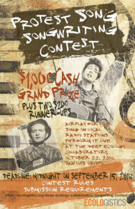 Protest Songwriting Contest Poster