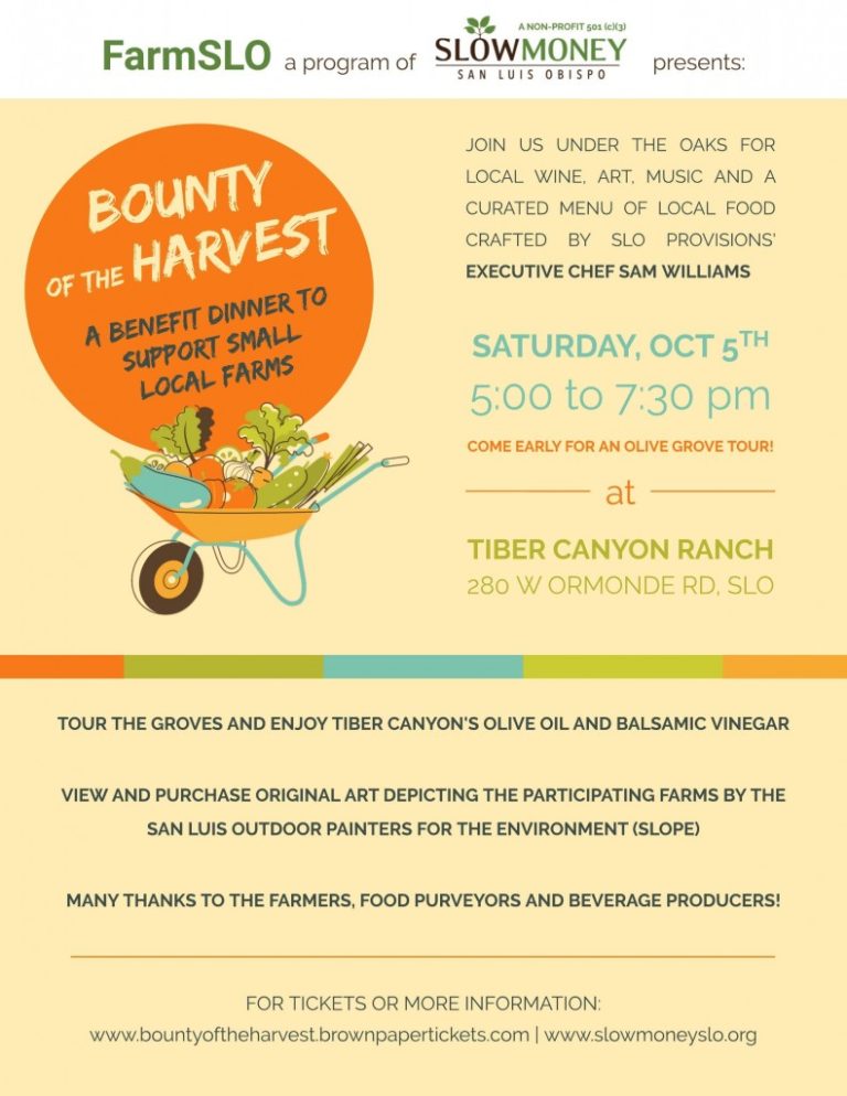 Bounty of the Harvest to benefit small farms - Ecologistics